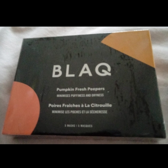 NEW Blaq Pumpkin Fresh Peepers, 5 Pair of Eye Mask, Reduce those Dark Circles - Picture 1 of 2